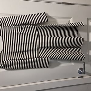 Black and White Striped Dress